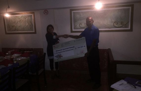 ނޮވެލްޓީ ބުކްފެއާގެ ދެ ލައްކަ ރުފިޔާގެ އިނާމު ދީފި