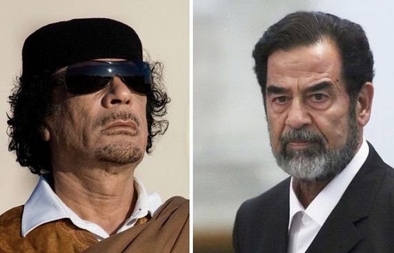 ސައްދާމް އިރާގުން ގެންދަން ގައްޒާފީ މަސައްކަތް ކުރެއްވި