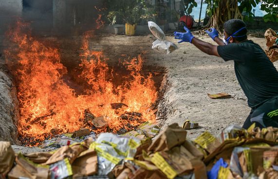 419 ކިލޯގެ މަސްތުވާތަކެތި ނައްތާލައިފި