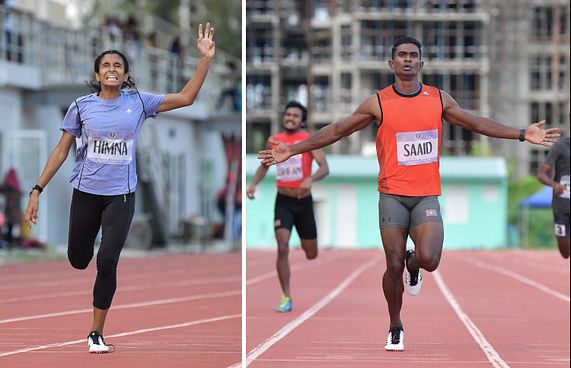 ފުރަތަމަ ދުވަހު ސާއިދާއި ހިމްނާ އަށް ދެ ރަން މެޑަލް