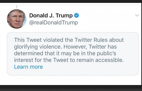 ހޫނުގަނޑުތެރޭ ޓްވިޓާއިން ޓްރަމްޕްގެ ޓްވީޓެއް ފޮރުވައިފި