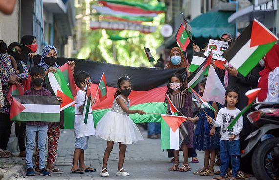 ފަލަސްތީނަށްޓަކައި ދިވެހިން އެއްބައެއްގެ ގޮތުގައި!