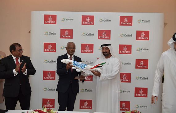 ޓޫރިޒަމް ޕްރޮމޯޓުކުރަން އެމިރޭޓްސްއާއެކު ސޮއިކޮށްފި