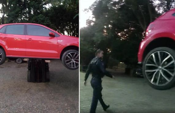 ކާރެއް ވަގަށް ގެންދަނިކޮށް ފޯކްލިފްޓަކުން ހުއްޓުވައިފި