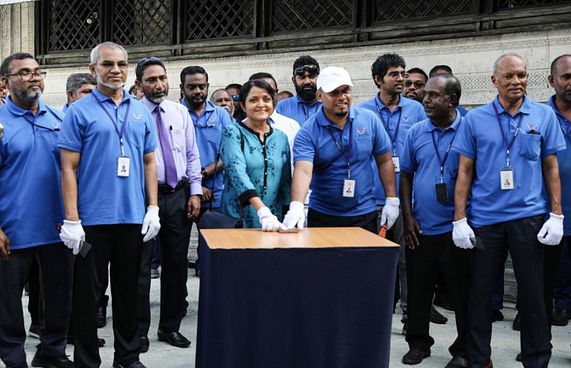 ސްޓެލްކޯއިން މާލޭގެ ހުކުރު މިސްކިތް ސާފުކުރަނީ