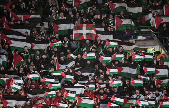 ސެލްޓިކް ސަޕޯޓަރުން ފަލަސްތީނު ދިދައިން ދަނޑުފުރާލައިފި