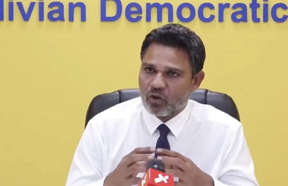 އަލީ ވަހީދަށް މިހާރު އަޅާނެ ފިޔަވަޅެއް ނެތް: އެމްޑީޕީ