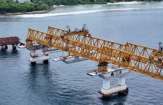 ތިލަމާލެ ބްރިޖުގެ 40 ޕަސެންޓް މަސައްކަތް ނިމިއްޖެ