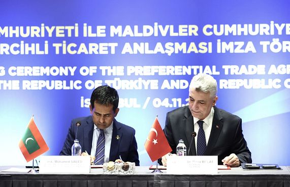 ރާއްޖެ-ތުރުކީ ވިޔަފާރީގެ އެއްބަސްވުމުގައި ސޮއިކޮށްފި