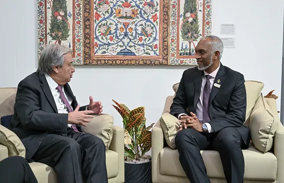 ރައީސް، އދ. ގެ ސެކްރެޓަރީ ޖެނެރަލްއާ ބައްދަލުކުރައްވައިފި