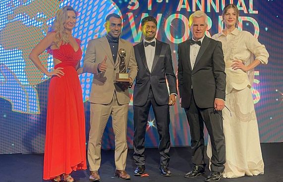 ފަސް ވަނަ ފަހަަރަށް ވޯލްޑް ލީޑިން ޑެސްޓިނޭޝަން އެވޯޑް