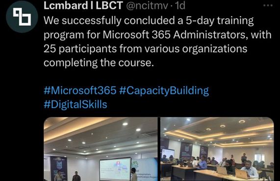 އެންސީއައިޓީގެ އެކްސް އެކައުންޓް ހެކްކޮށްފި