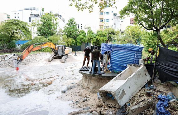 ޕަމްޕް ސްޓޭޝަނަށް މިނިސްޓްރީން ވަގުތީ ހައްލެއް ހޯދައިފި