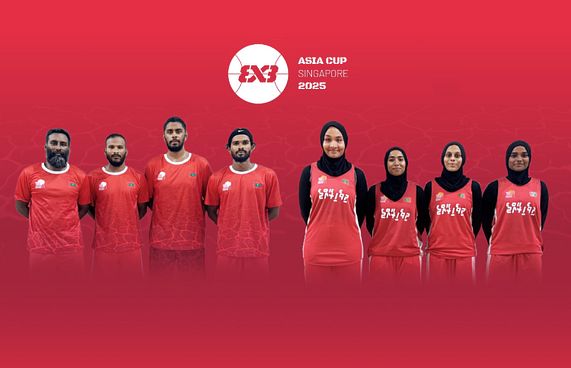 ރާއްޖެއާ އެކު 3 އޮން 3 އޭޝިއާ ކަޕް ފަށައިފި