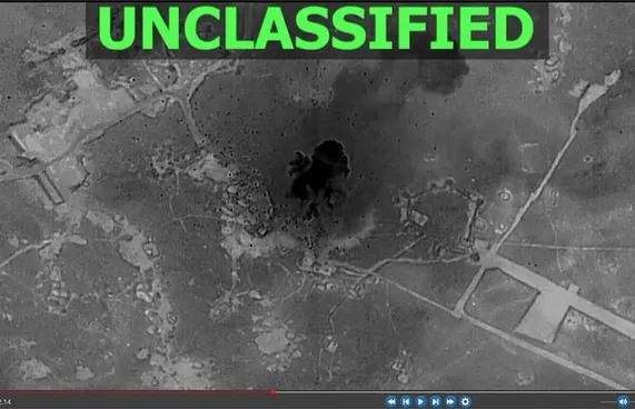 ސޫރިޔާގެ އައިސިސްއާ ދެކޮޅަށް އެމެރިކާގެ ވައިގެ ހަމަލާތަކެއް