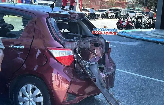 މާލޭގައި ނުރައްކާތެރި އެކްސިޑެންޓެއް، ދެ މީހަކަށް ފަރުވާދެނީ