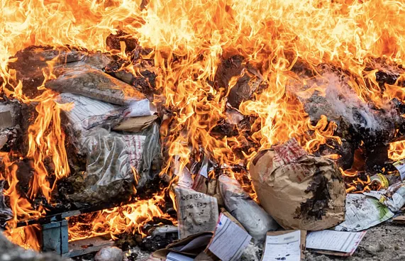 ފުލުހުންގެ ބެލުމުގެދަށުގައި ހުރި 185ކިލޯ ޑްރަގް ނައްތާލައިފި