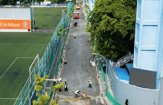 އަމީނީމަގުގެ ތިންވަނަ ސެގްމެންޓުގައި ތާރުއަޅަން ފަށަނީ