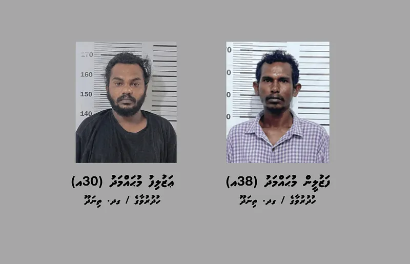 ޑްރަގް ޓްރެފިކިން ނެޓްވޯކެއްގައި އިސްކޮށް އުޅޭ ކަމަށް ތުހުމަތުވާ ދެބެއިން ހައްޔަރުކޮށްފި