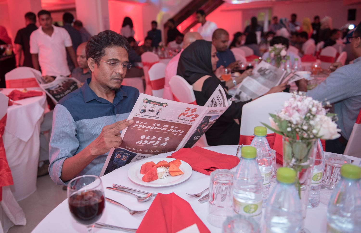 ހަވީރުގައި ކުރިން މަސައްކަތްކުރި މުވައްޒަފުން އުފެއްދި "މިހާރު" ލޯންޗުކުރުމުގެ ހަފުލާގައި ޕީޕީއެމްގެ ޕާލިމެންޓަރީ ގްރޫޕްގެ ލީޑަރު އަހުމަދު ނިހާން