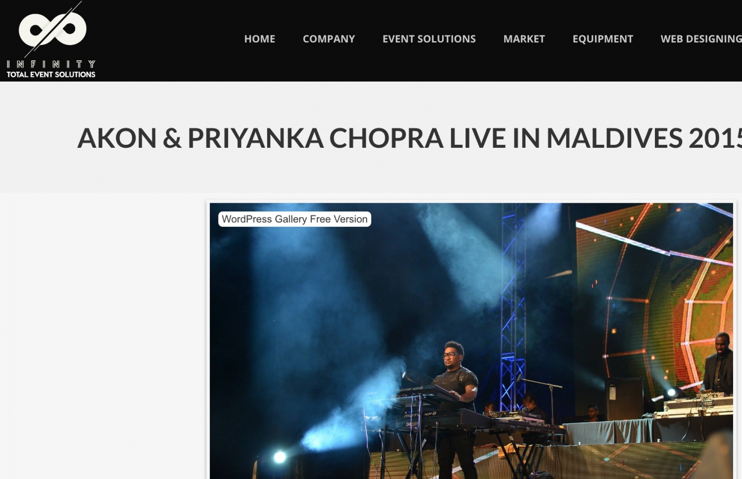 އޭކަން ޝޯގެ ފޮޓޯތައް، އެ ކަމުގައި އުޅުނު ލަންކާގެ އިންފިނިޓީ ކުންފުނީގެ ވެބްްސައިޓުގައި.