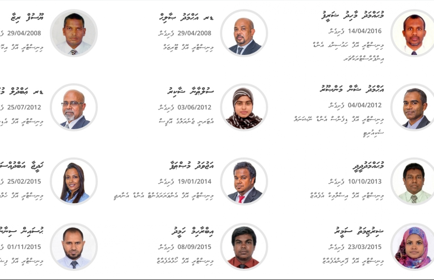 ބައެއް މިނިސްޓްރީތަކުގެ ޕާމަނަންޓް ސެކްރެޓަރީން