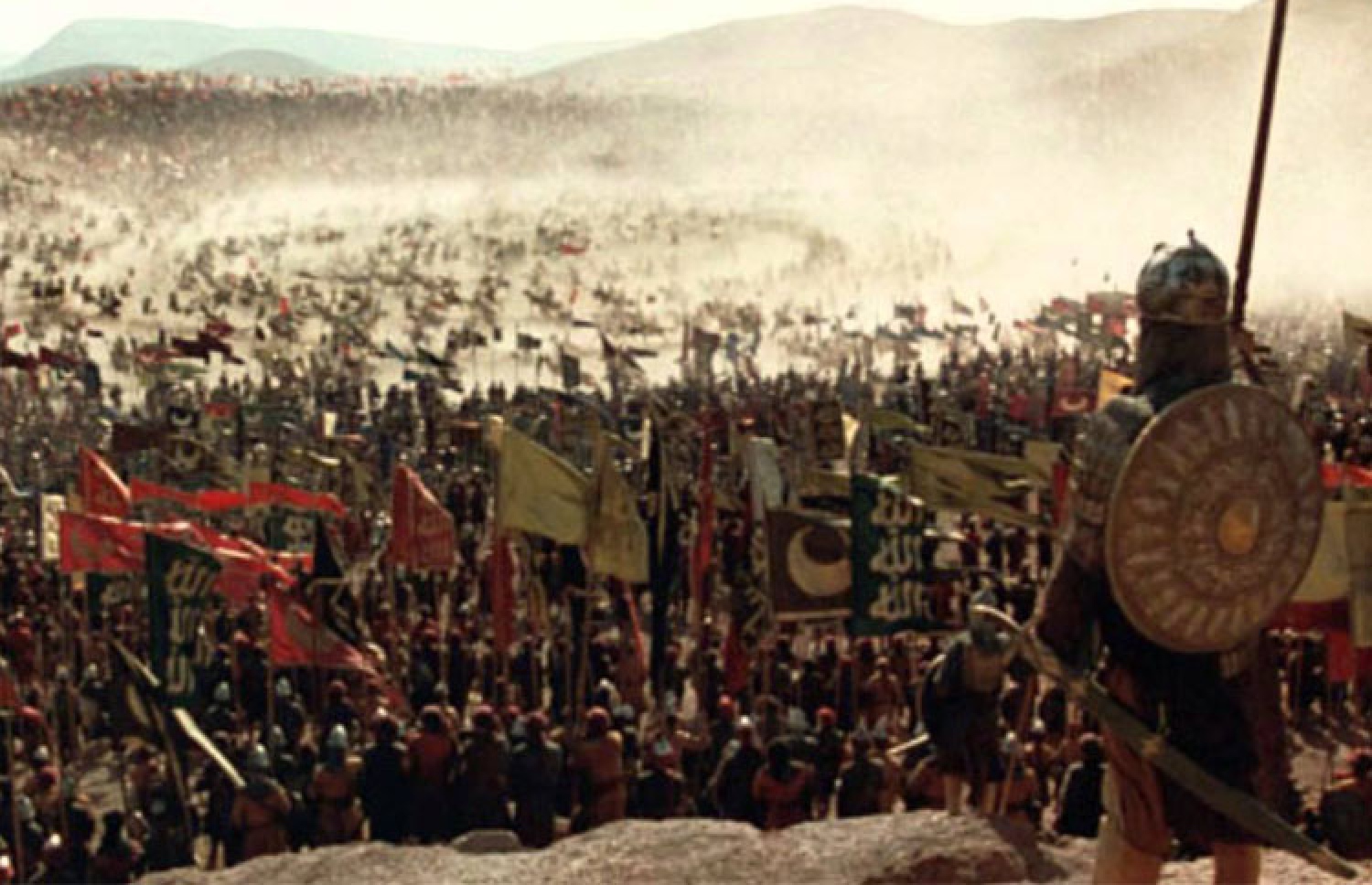 ޞަލީބީންނާ ދެކޮޅަށް މުސްލިމުން ކުރި ހަނގުރާމައެއްގެ ޚިޔާލީ ކުރެހުމެއް.