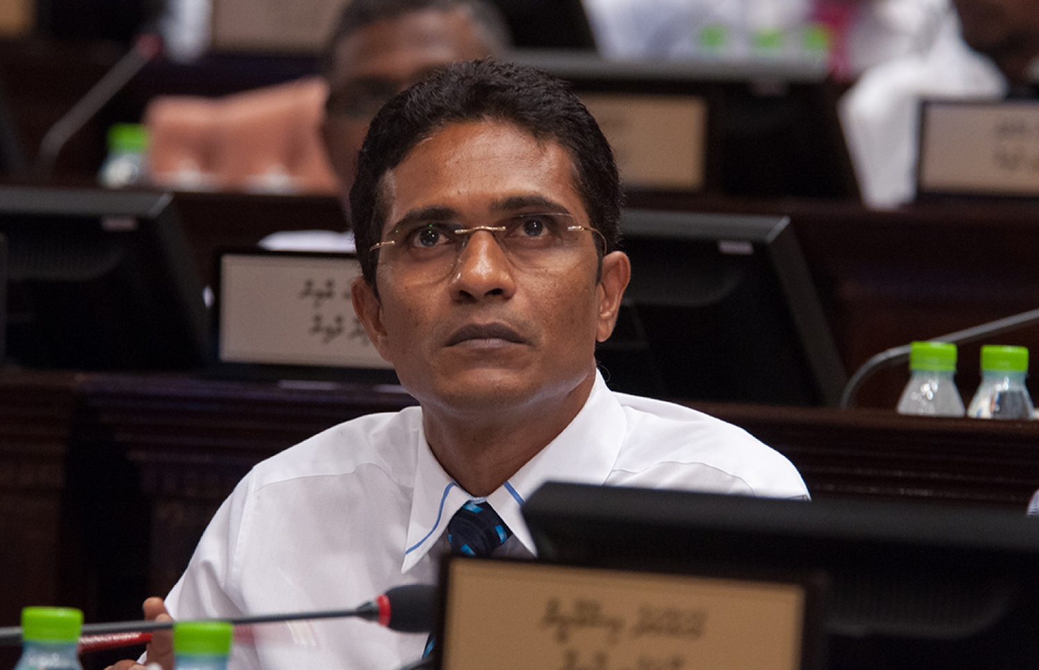 ވިލިމާލެ ދާއިރާގެ މެމްބަރު އަހުމަދު ނިހާނު. ޓޫރިޒަމް ގާނޫނަށް ހުށަހެޅި އިސްލާހު މަޖިލީހަށް ހުށަހެޅުއްވީ ނިހާނު. - ފޮޓޯ: މަޖިލިސް