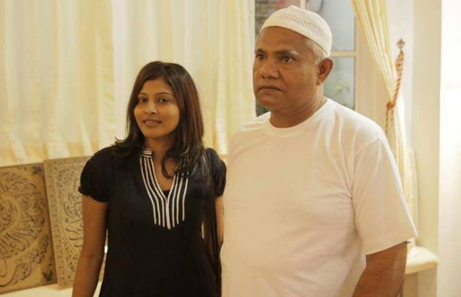 "ހުޅުދާން" ގެ މަންޒަރެއްގައި ރޯނު ހަސަން މަނިކާއި މަޖޫ.