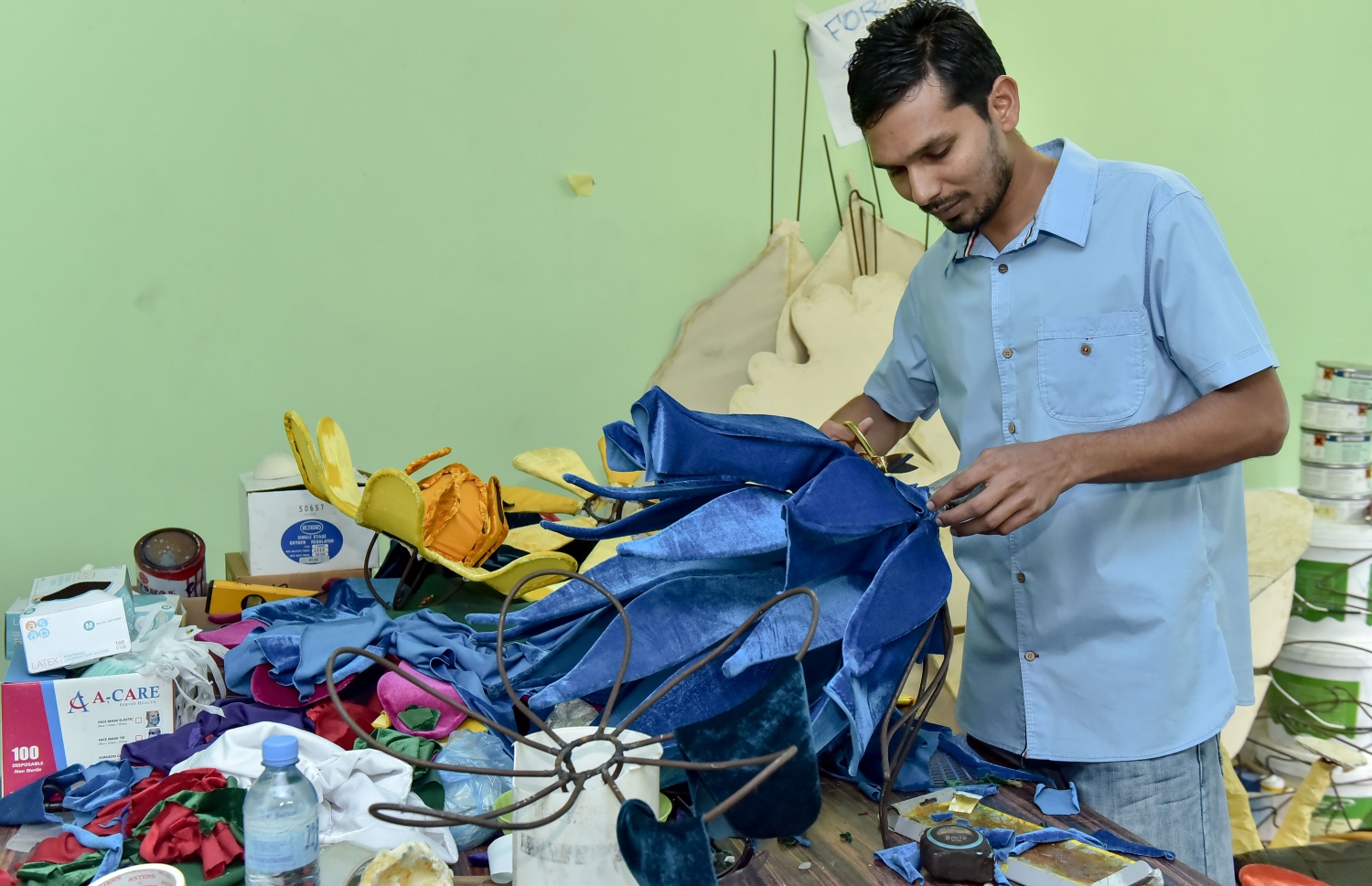 އެމްއޭސީއެލްގެ ޕެރޭޑްގެ މަސައްކަތް މީގެ ހަފުތާއެއްހާ ދުވަސް ކުރިން ކުރަމުން ދަނީ -- ފޮޓޯ: ނިޝާން އަލީ/ މިހާރު