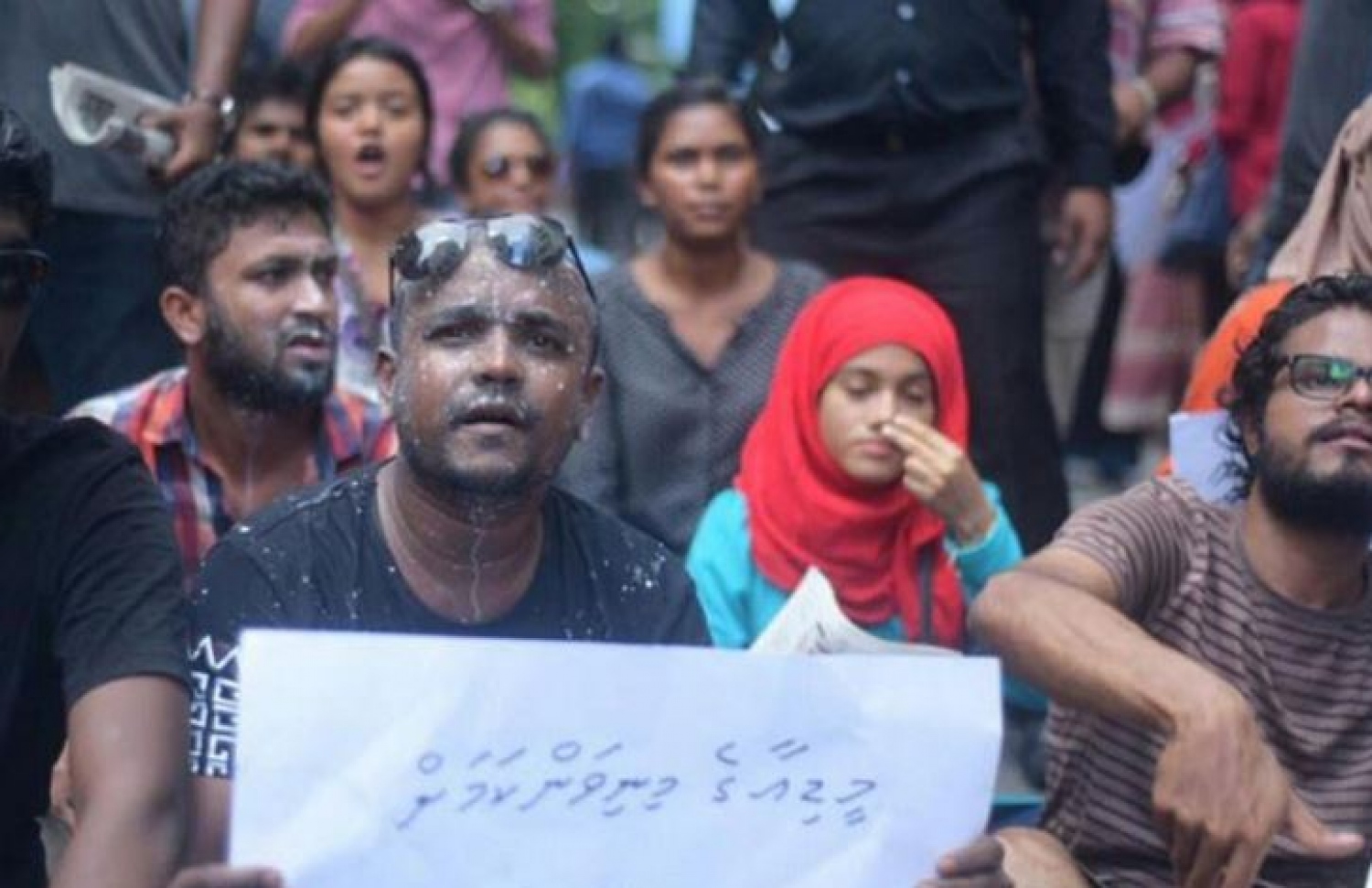 މީޑިއާ އަށް ހުރި ހުރަސްތައް ނައްތާލަން ގޮވާލައި މިދިޔަ އަހަރު ނޫސްވެރިން އިހުތިޖާޖު ކުރަނީ.-- ފޮޓޯ: އޭއެފްޕީ