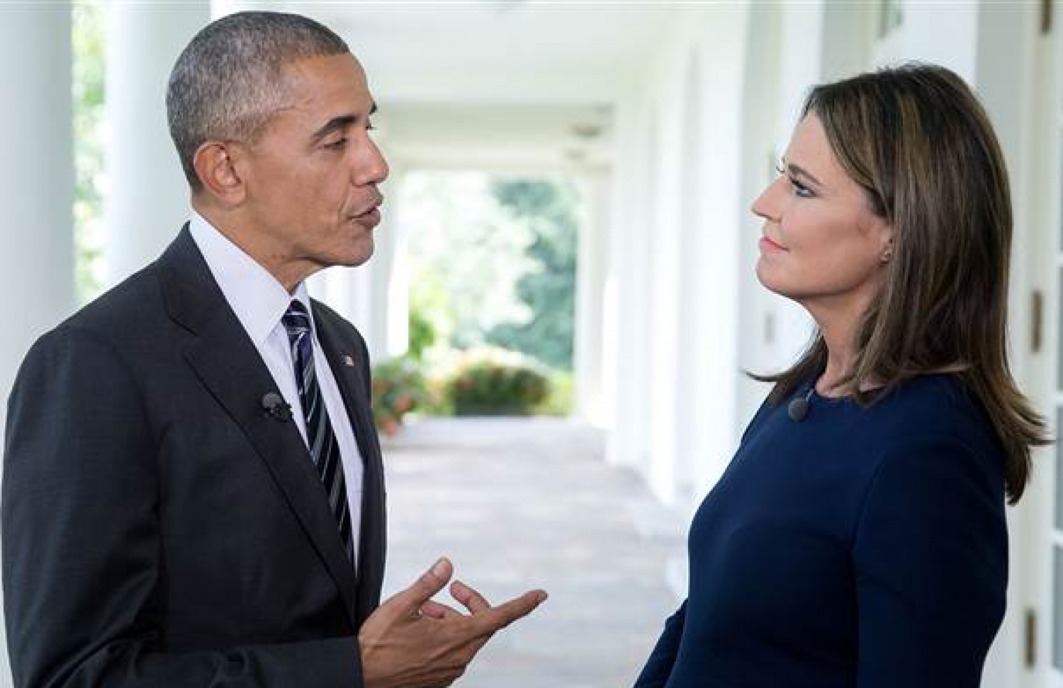 އޮބާމާ "ޓުޑޭ ޝޯ"ގެ ހޯސްޓް ސަވާނާ ގުތުރޫ އާ ވާހަކަފުޅު ދައްކަވަނީ