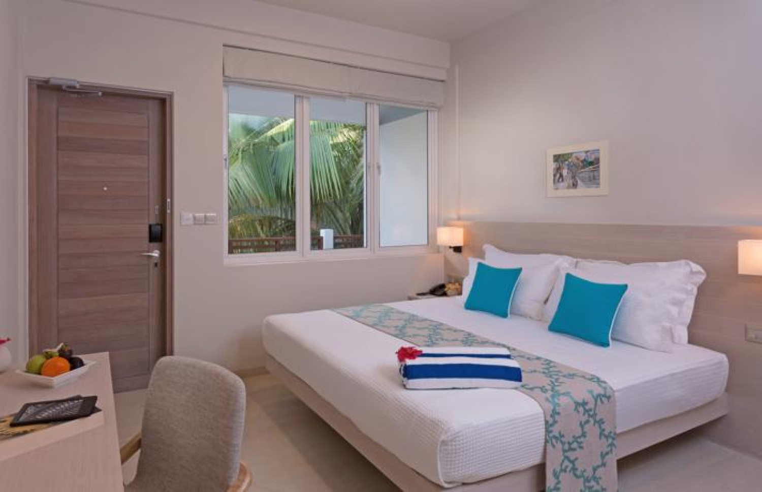 ކުޑަ ބަނޑޮސް ރިސޯޓުގެ ކޮޓަރިއެއް: އެ ރިސޯޓު ވަނީ މިދިޔަ ހަފުތާގައި ހުޅުވާފައި. ފޮޓޯ: ކުޑަ ބަނޑޮސް