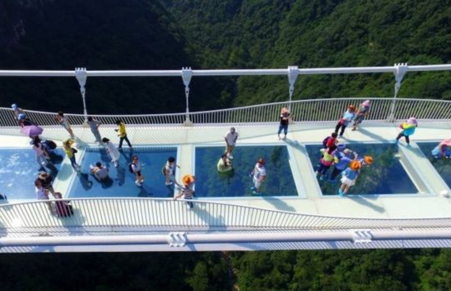 ޗައިނާގައި ހެދި ބިއްލޫރި ބްރިޖް ރަސްމީކޮށް ހުޅުވުމުގެ ކުރިން އާއްމުންނަށް ވަނީ ހުޅުވާލާފައި. --ފޮޓޯ:އޭޕީ