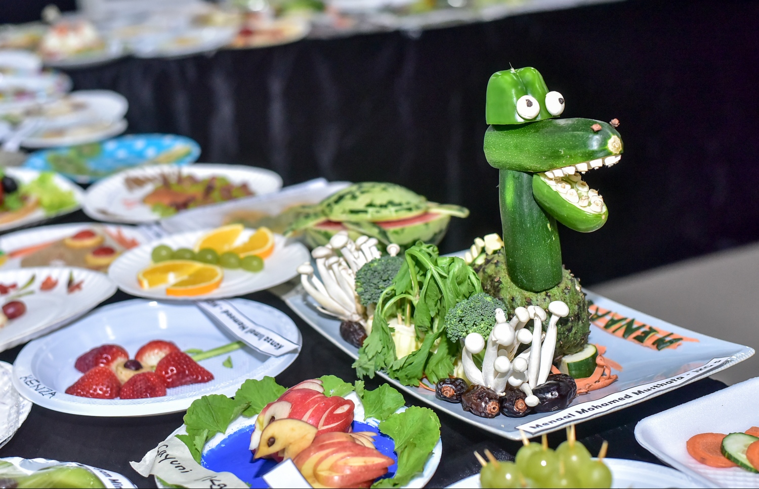 ކެންގަރޫ ކިޑްސްް އާޓް އެގްޒިބިޝަން އަށް ކާ އެއްޗެހިން ތައްޔާރުކޮށްފައިވާ އެއްޗެއް.-- ފޮޓޯ: ނިޝާން އަލީ/ މިހާރު