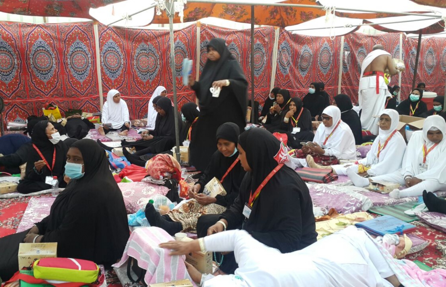 ހައްޖާޖީން އަރަފާތުގައި. މި އަހަރު ދެ މިލިއަނެއްހާ މީހުން ހައްޖުގެ އަޅުކަން އަދާކުރާނެ. -- ފޮޓޯ: އަހްމަދު އަބްދުﷲ ސައީދު/މިހާރު