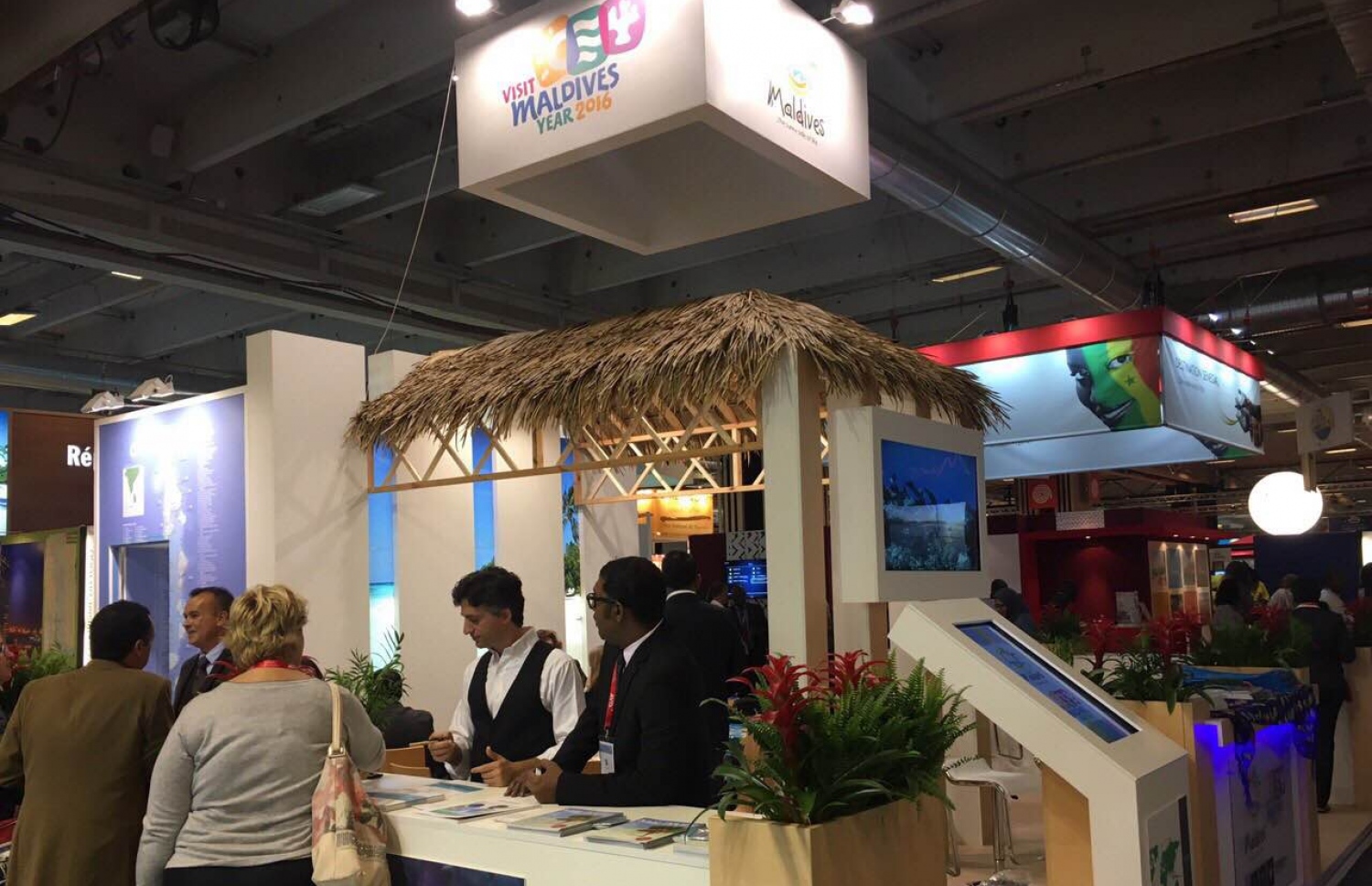 އައިއެފްޓީއެމް ފެއާގައި ހުރި ރާއްޖޭގެ ސްޓޭންޑް.-- ފޮޓޯ: އެމްއެމްޕީއާރުސީ