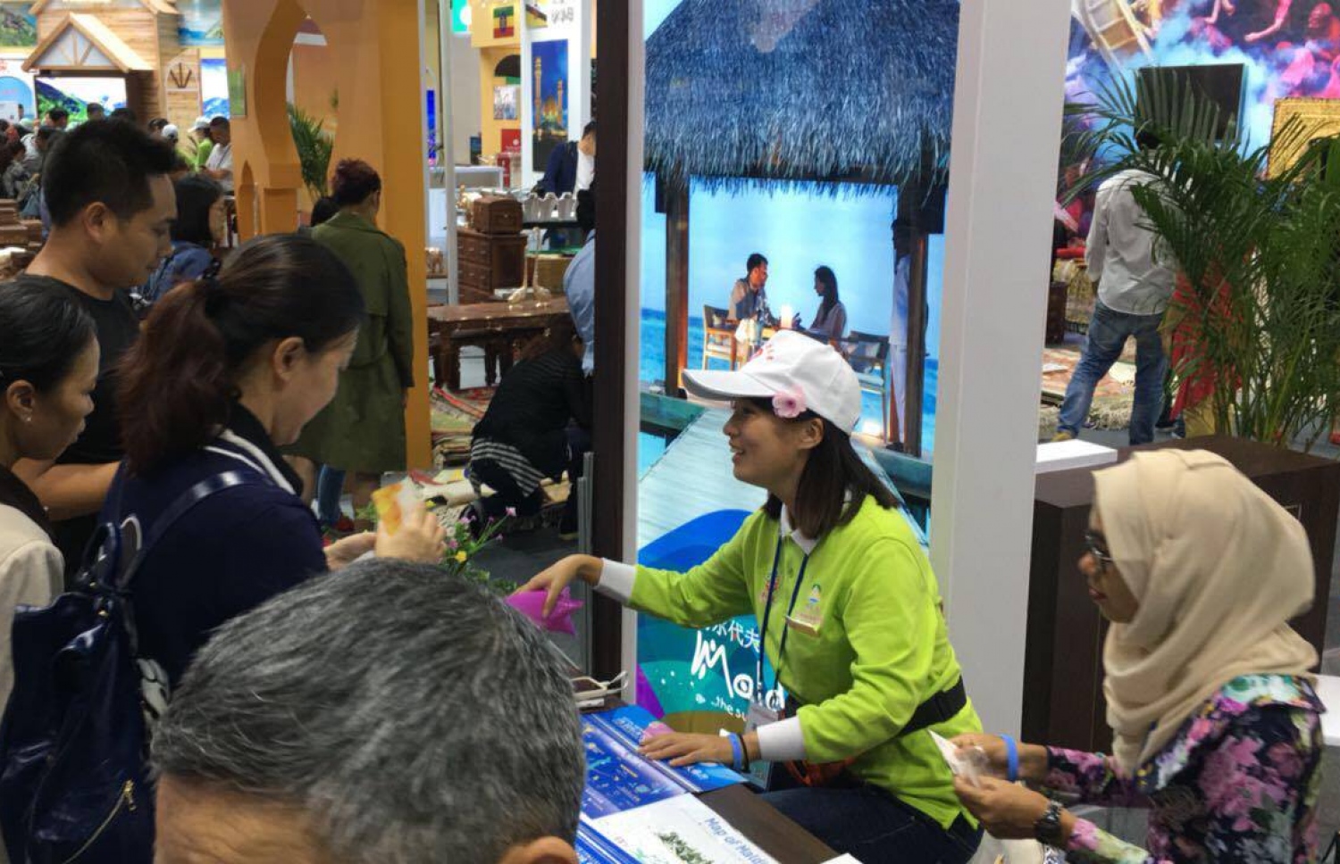 ސީޗުއާން އިންޓަނޭޝަނަލް ޓްރެވަލް އެކްސްޕޯގައި ހުރި ރާއްޖޭގެ ސްޓޯލް.-- ފޮޓޯ: އެމްއެމްޕީއާރުސީ