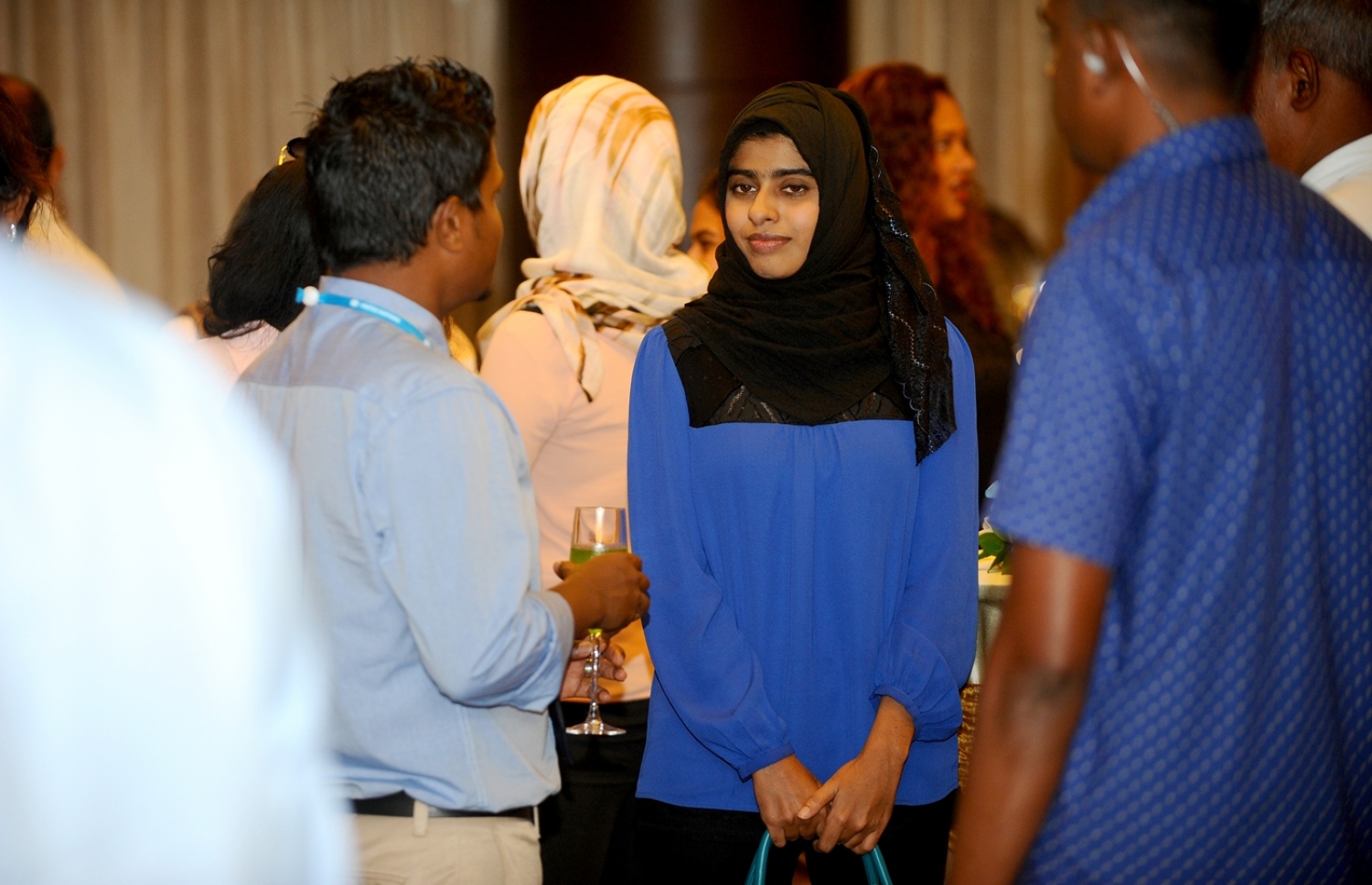 މާލެ: އޮކްޓޯބަރު 5، 2016: ތަރައްގީއާ ބެހޭ އދ.ގެ ޖަމިއްޔާ ޔޫއެންޑީޕީ އަށް 50 އަހަރު ފުރުން ފާހަގަ ކުރުމަށް ހޮޓެލް ޖެންގައި ބޭއްވި ރަސްމިއްޔާތުގެ ތެރެއިން.-- ފޮޓޯ: ރައީސް އޮފީސް