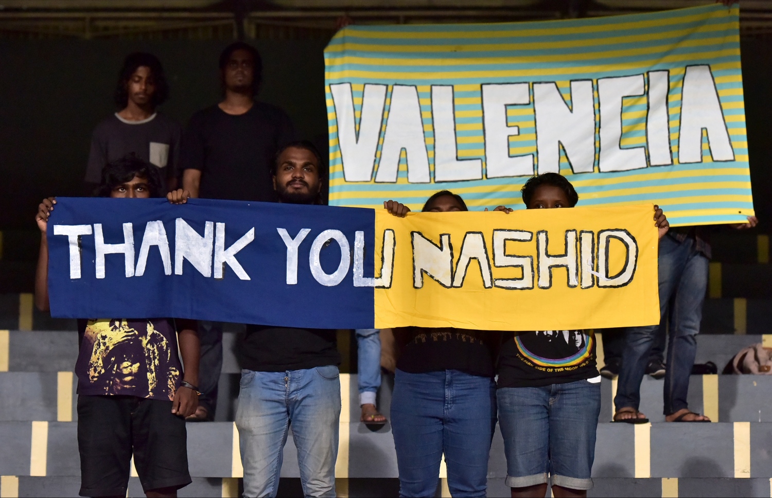 ވެލެންސިއާ އާއި އީގަލްސް ކުޅުނު މެޗުގެ ތެރެއިން.-- ފޮޓޯ: ނިޝާން އަލީ/ މިހާރު