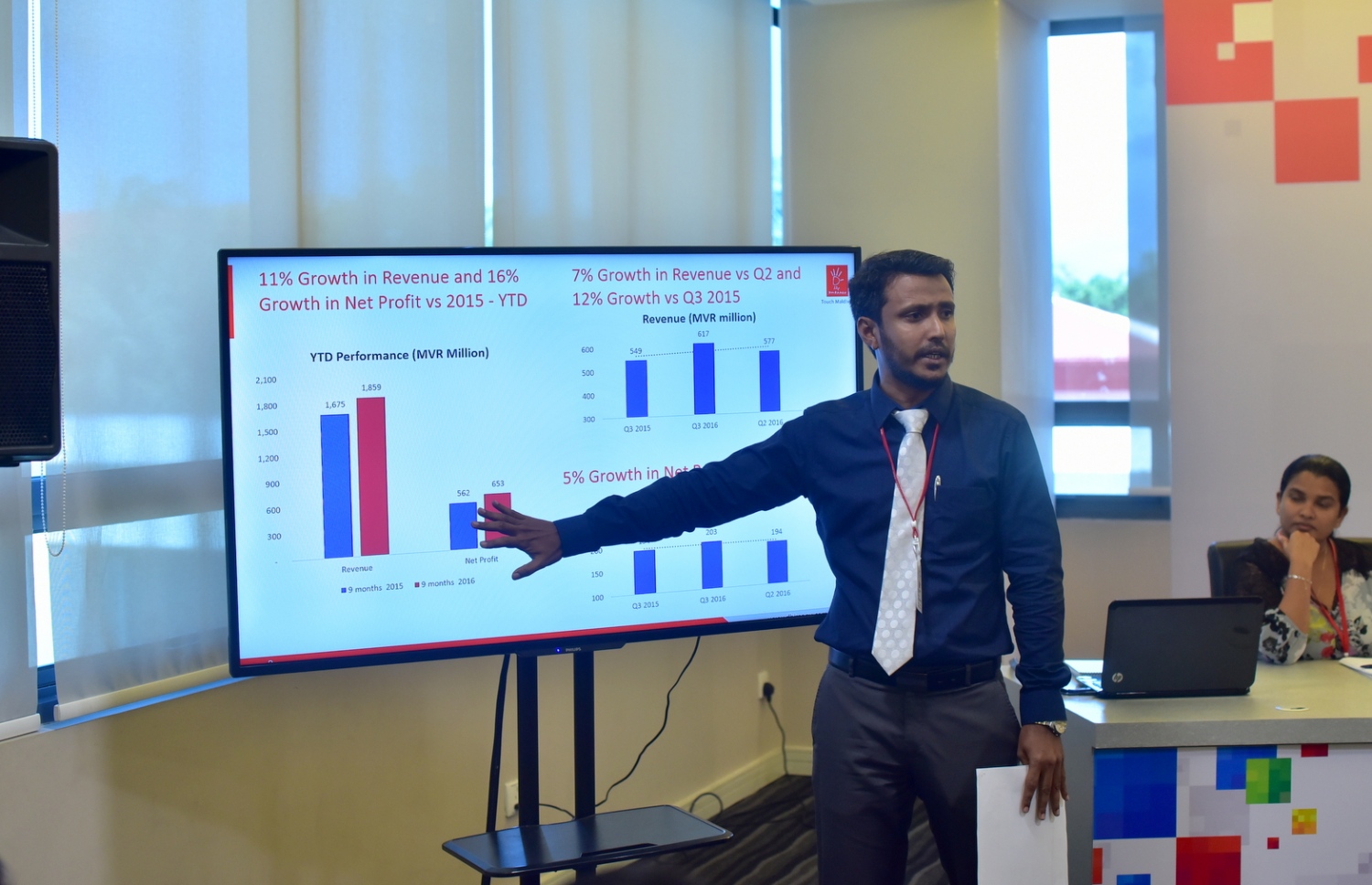 ދިރާގުގެ ތިންވަނަ ކުއާޓަރުގެ މާލީ ބަޔާނާ ގުޅޭ ގޮތުން މިއަދު މައުލޫމާތު ދެނީ: މި އަހަރުގެ މިހާތަނަށް ދިރާގަށް ވަނީ ސާފު ފައިދާގެ ގޮތުގައި 653 މިލިއަން ރުފިޔާ ލިބިފައި.-- ފޮޓޯ: ހުސެން ޝަޔާހު/ މިހާރު