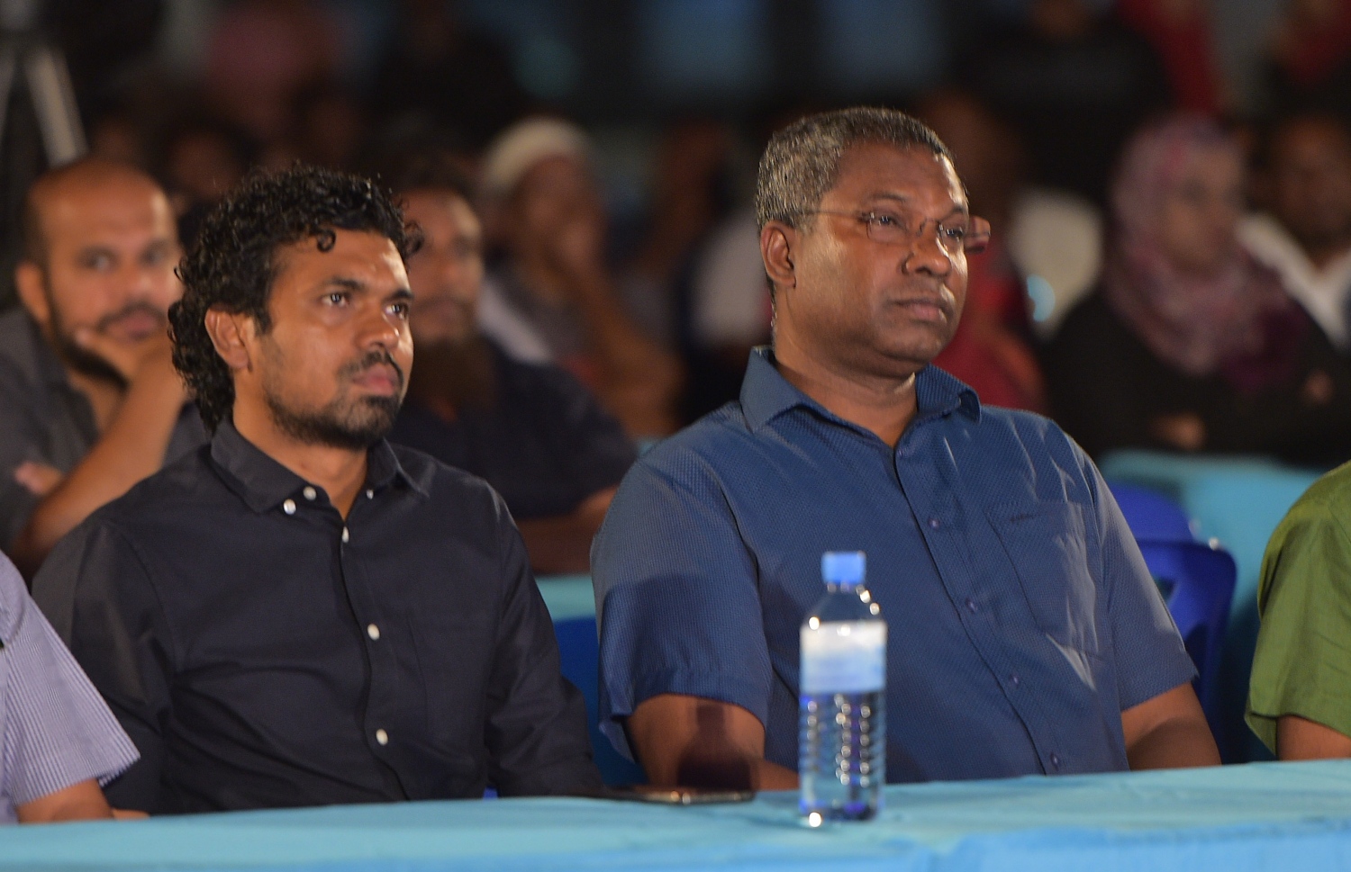 އެމްޕީއެލްގެ ސީއީއޯ ޖުނައިދު (ކ) އަދި އެސިސްޓެންޓް ސީއީއޯ ރާބިހު ލަތީފް (ވ) މިރޭގެ ހަފުލާގައި ބައިވެރިވެޑައިގަންނަވަނީ.-- ފޮޓޯ: މުހައްމަދު ޝަރުހާން/ މިހާރު