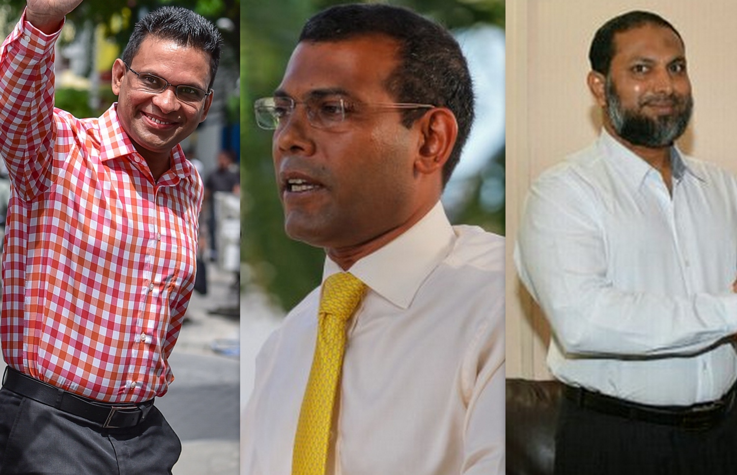 އިމްރާނާއި ނަޝީދު އަދި ނާޒިމް: ޖަލު ހުކުމްގެ ސަބަބުން މިއިން އެއްވެސް ބޭފުޅަކަށް އިންތިޚާބުގައި ވާދަ ކުރުމުގެ ފުރުސަތެއް ނެތް.