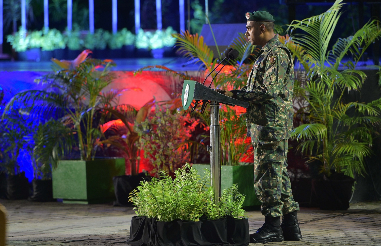 މާލެ، ނޮވެމްބަރު 2، 2016 - ނަސްރުގެ ދުވަހުގެ މުނާސަބަތުގައި ކަޅުތުއްކަލާ ކޮށީގައި ބޭއްވި ޖަލްސާ. -- ފޮޓޯ: މުހައްމަދު ޝަރުހާން/މިހާރު