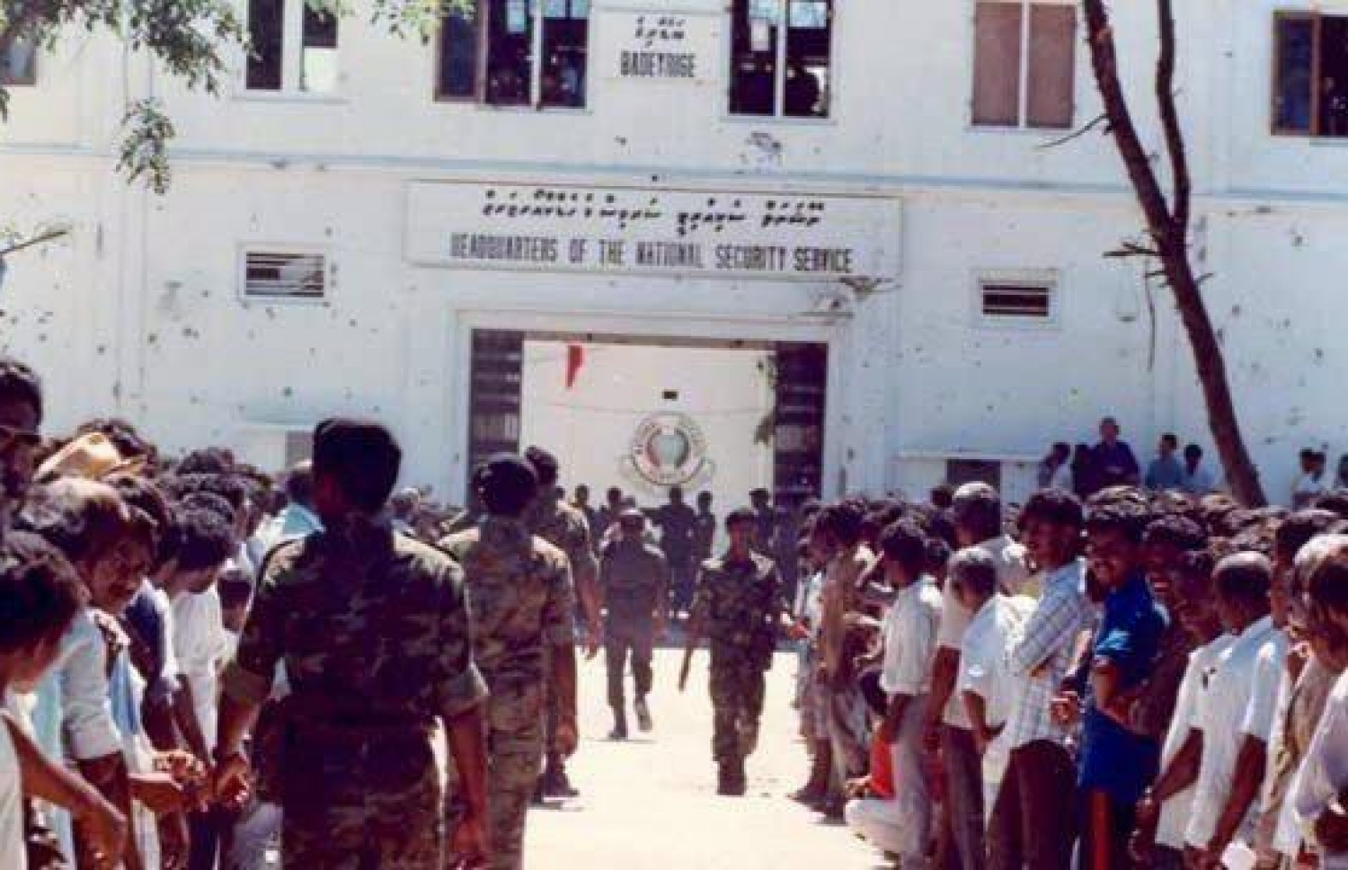 ފިލައިގެން ދިޔަ ތަމަޅައިންނާއި ލުތުފީ އާއި ސަގަރު ނާސިރު ހައްޔަރުކޮށްގެން ނޮވެމްބަރު 8 ވަނަ ދުވަހު މާލެ ގެނައި ވަގުތު ސިފައިންގެ ސަރަހައްދަށް އާންމުން އެއްވެފައި.