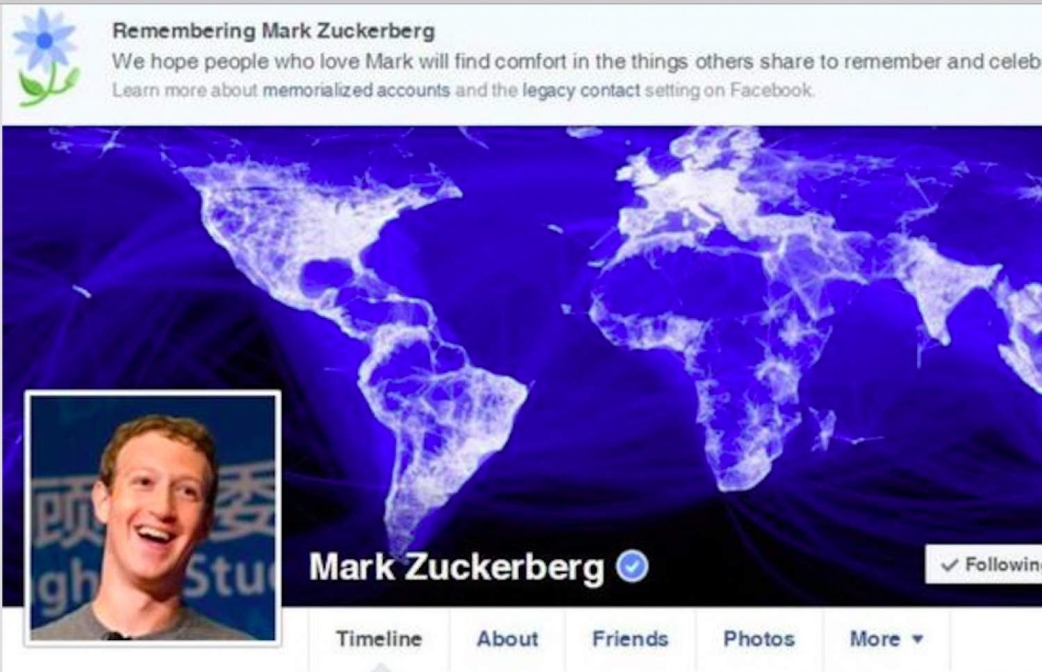 ފޭސްބުކްގެ ސީއީއޯ މާކް ޒަކަބާގް އަވަހާރަވެފައިވާ ކަމަށް ލޭބަލްކޮށްފައި