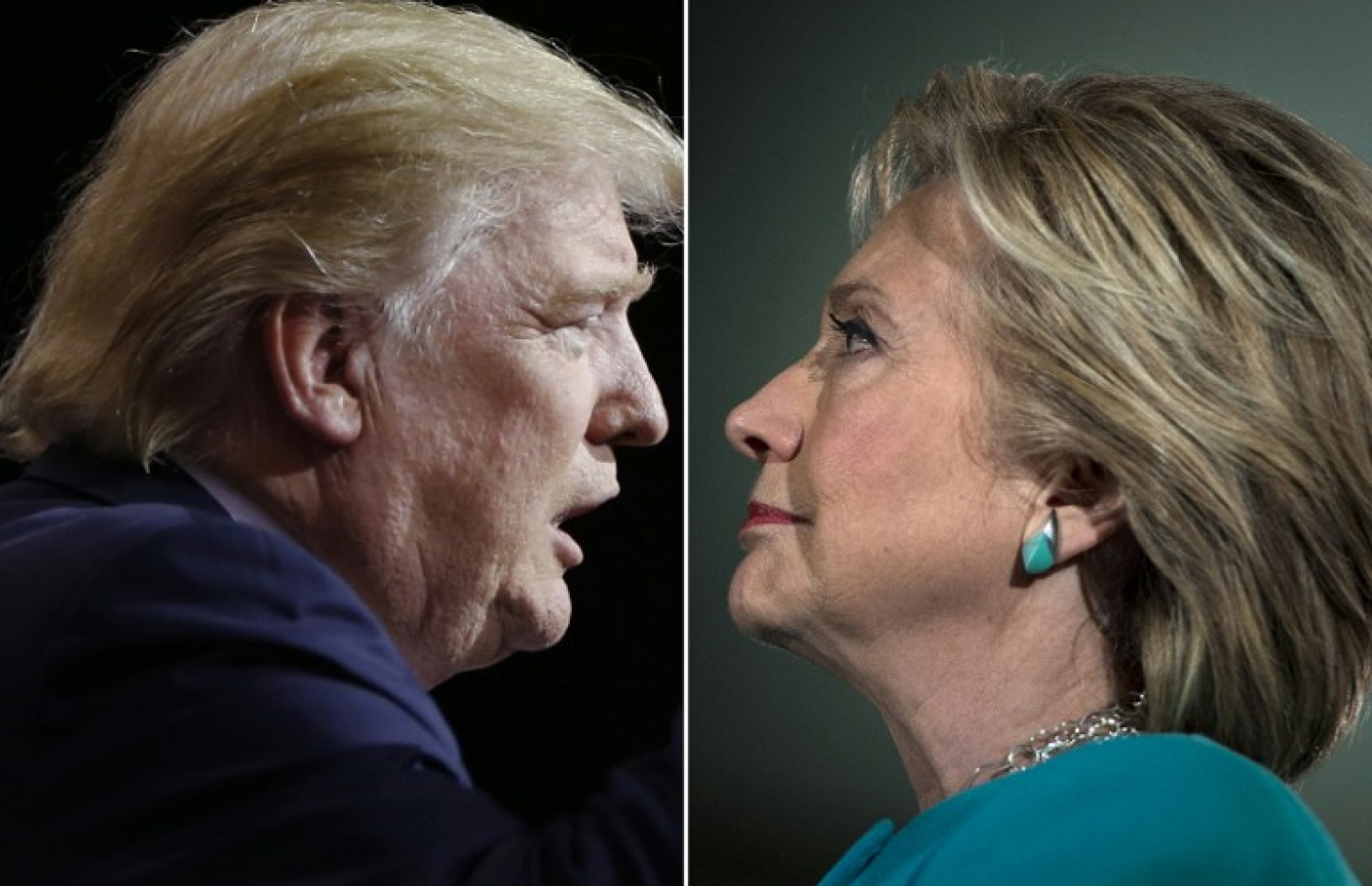 އިންތިޚާބު ކާމިޔާބު ކުރެއްވި ޓްރަމްޕާއި ހިލަރީ. --ފޮޓޯ:އޭއެފްޕީ