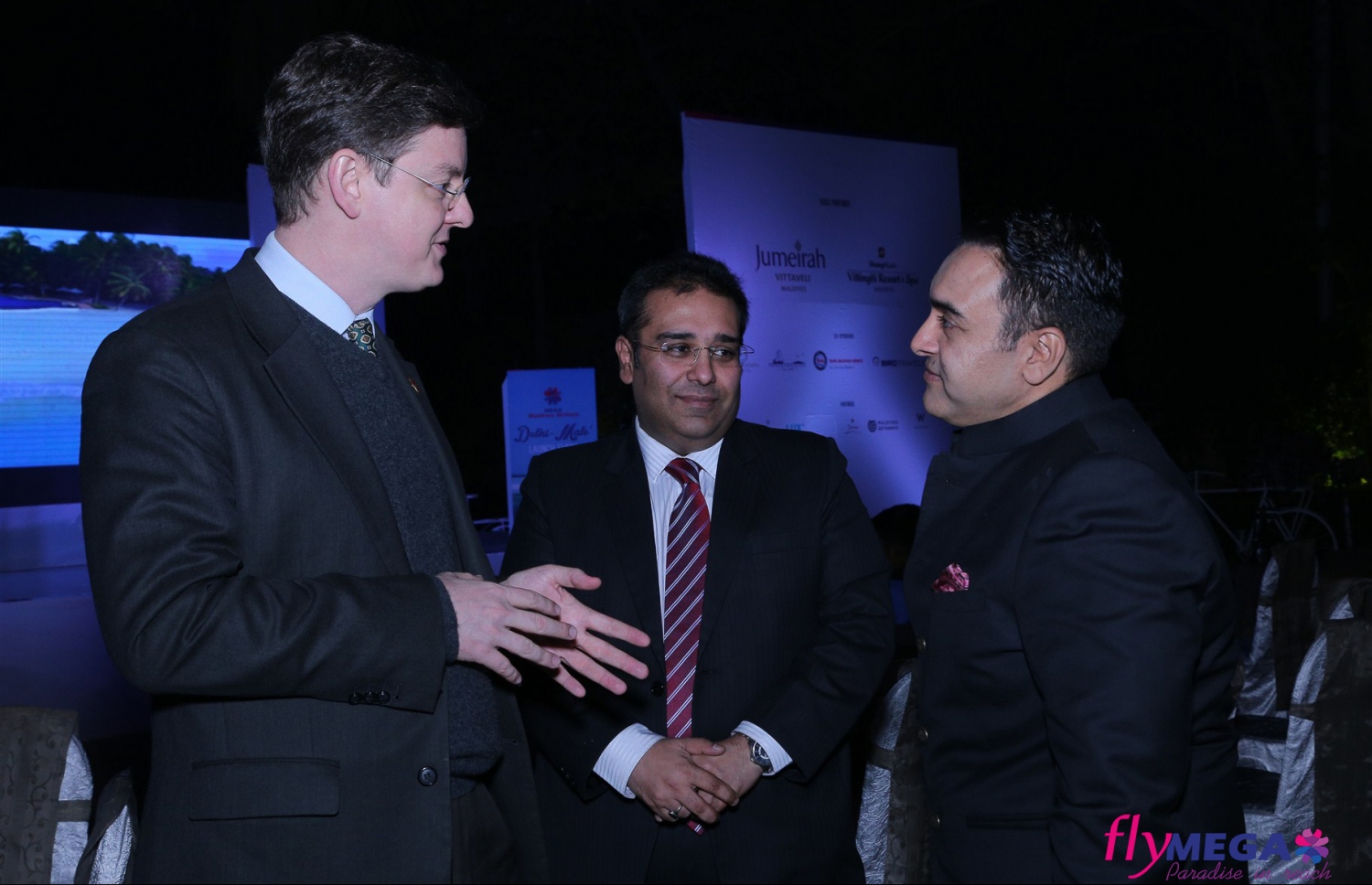 ނިއު ދިއްލީ، އިންޑިއާ: ނޮވެމްބަރު 24، 2016- ރާއްޖޭގެ މެގަ މޯލްޑިވްސް އިން އިންޑިއާ އަށް ދަތުރުތައް ފެށުން ފާހަގަކުރުމަށް ނިއު ދިއްލީގައި ބޭއްވި ހަފުލާގެ ތެރެއިން.-- ފޮޓޯ: މެގަ މޯލްޑިވްސް