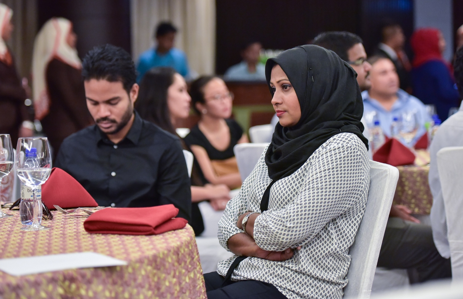 އިއްތިހާދު އެއާވޭސްގެ ދަތުރުތައް ރާއްޖެ އަށް ފެށިތާ ފަސް އަހަރު ފުރުން ފާހަގަކުރުމަށް ބޭއްވި ހަފްލާ. -- ފޮޓޯ: ނިޝާން އަލީ/ މިހާރު