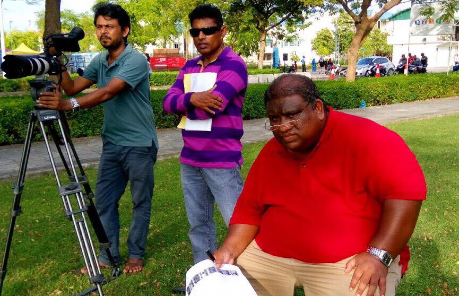 ފިލްމު "ދޭތީ އަނިޔާ" ގެ ޝޫޓިންގައި އަމްޖޭ